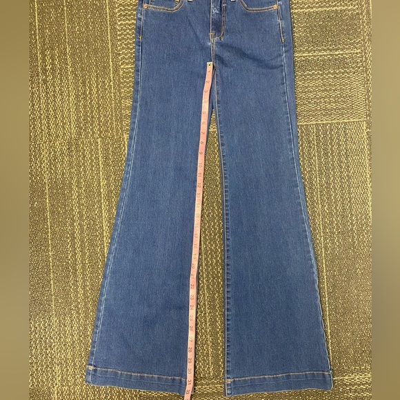 Free People Mallisson Dark Wash Flare Jeans Size 27 - Picture 6 of 11